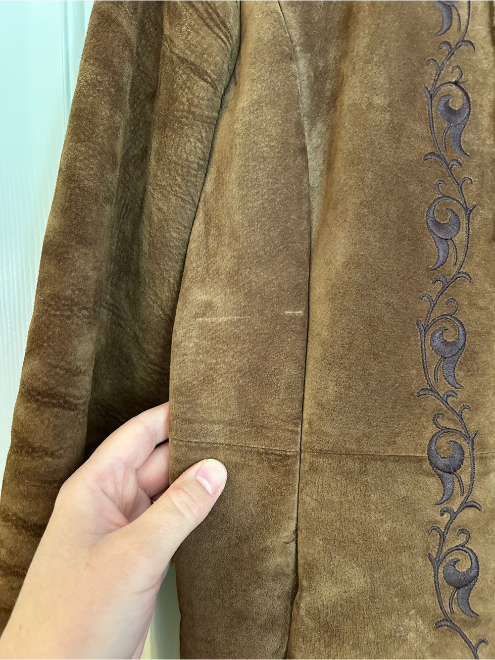 90s Guess Penny Lane Inspired Authentic Leather Coat - Picture 10 of 11